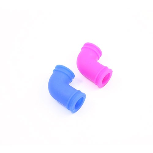 Fastrax 1/8th RC Nitro Car Air Filter Extension Adaptor Elbow - Blue