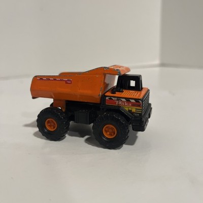 maisto tonka hasbro 1998 - Dump Truck Orange - Mild Wear - Good Roll - Good Dump