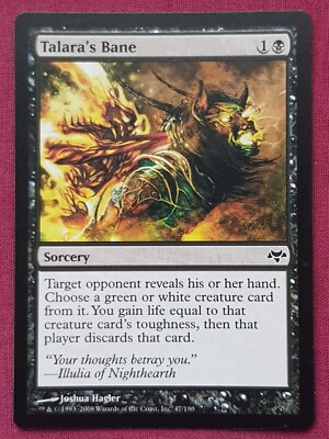 Magic The Gathering EVENTIDE TALARA'S BANE black card MTG