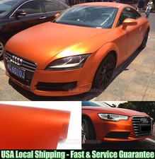 Full Car Wrap - Satin Matte Metal Metallic Chrome Vinyl Sticker Strips Film Us