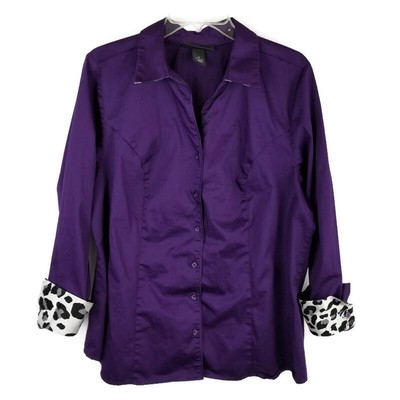 leopard print blouse size 20