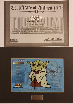STAR WARS CLONE WARS YODA CHARACTER KEY 193/1000 LUCASFILM LIMITED