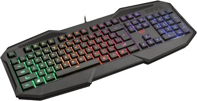 Trust GXT 830-RW Avonn Gaming Tastatur Schwarz Deutsches QWERTZ Layout