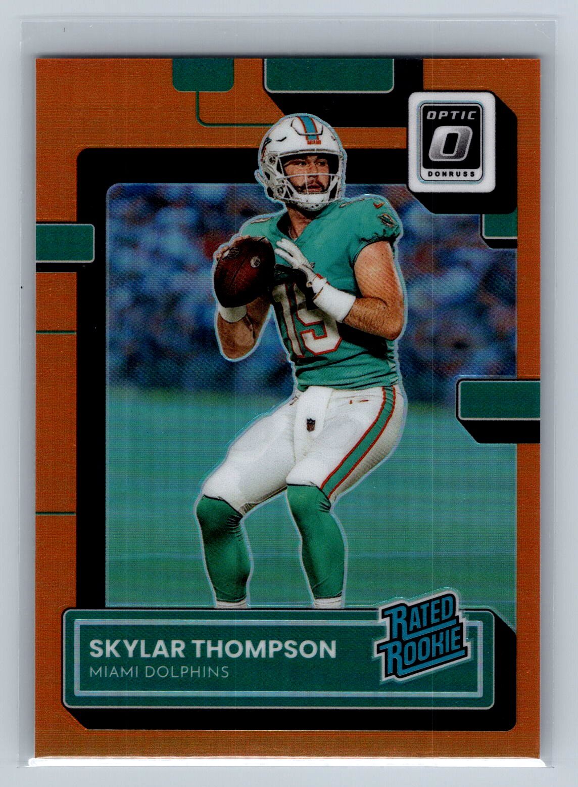 2022 Donruss Optic Skylar Thompson Orange #276 #/199 Miami Dolphins