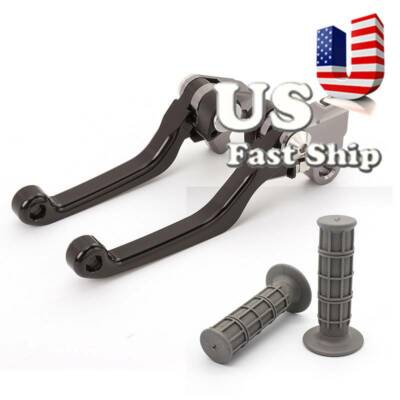 For Yamaha DT230LANZA TRICKER XT250X WR250X/R Pivot Brake Clutch Lever Grips USA