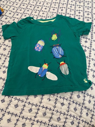 Joules tee Green Lift a Flap, Bugs. Size 4Y
