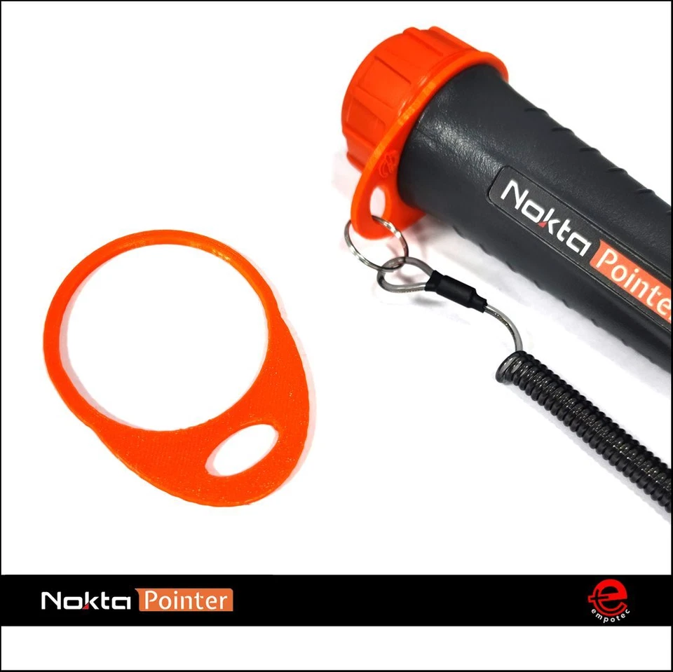 GANCIO SICUREZZA EMPOTEC NOKTA METAL DETECTOR LACCIO A MOLLA PINPOINTER ARANCIO