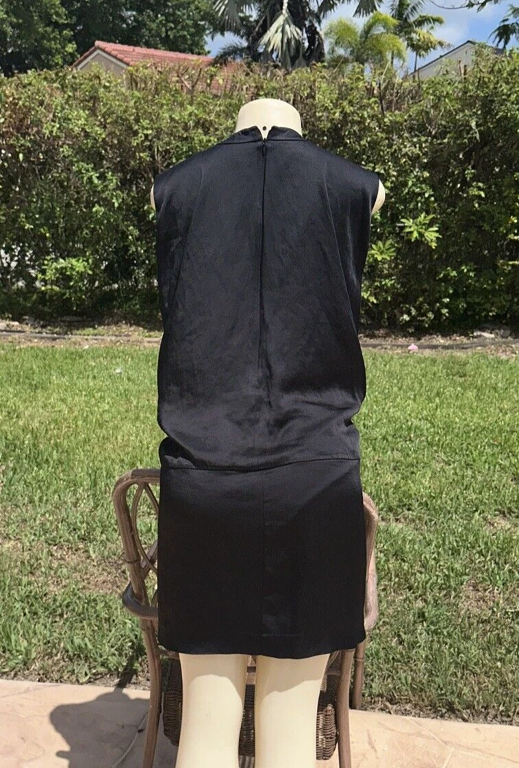 ABITO CASUAL SMANICATO ALEXANDER WANG NERO DETTAGLIO NODO DAVANTI TAGLIA 10