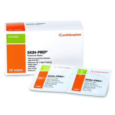 Smith & Nephew 420400 Skin Prep Protective Wipes Reduce Friction 50ct Pack of 2