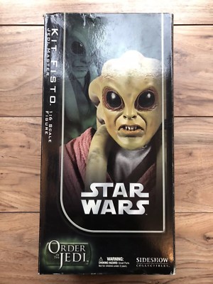 2006.SIDESHOW/STAR WARS“KIT FISTO” Sideshow Star Wars Order Of The Jedi Kit Fisto Jedi Master