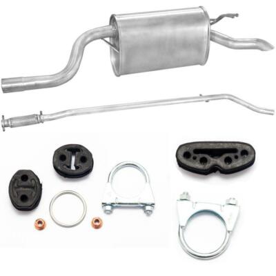 Auspuff Komplett ab Kat Auspuffanlage für Fiat Punto 2 Typ 188 + ANBAUSATZ