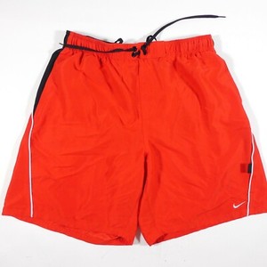 red nike swim trunks