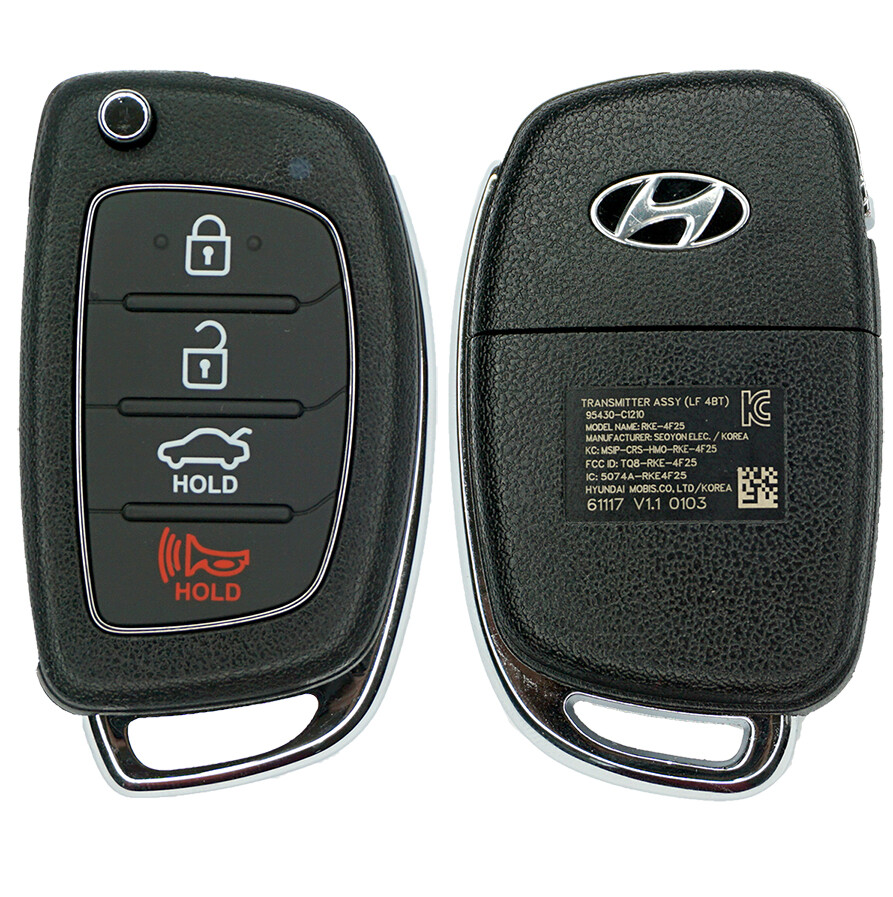 Hyundai Key Fob Case NEW OEM Hyundai Tucson Flip Key Keyless Remote Fob - TQ8-RKE-4F25 95430-D3010 KIA Key Fob Replacement - Foto 12