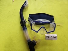 SEADIVE Snorkeling Scuba Dive Mask - With Orca XP Dry Top Snorkel Blue