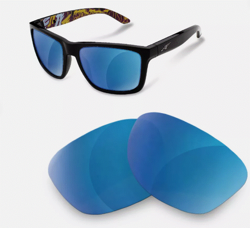 Verres Polarisés Remplacement Arnette Slide 4007 - Miroir Multicolore - 100% UV