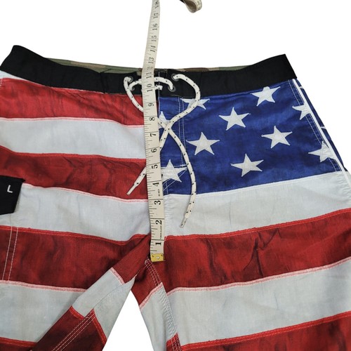 Rip Curl Board Shorts Mens 33 USA Flag Patriotic Fourth of July Swim Trunks - Picture 11 of 14