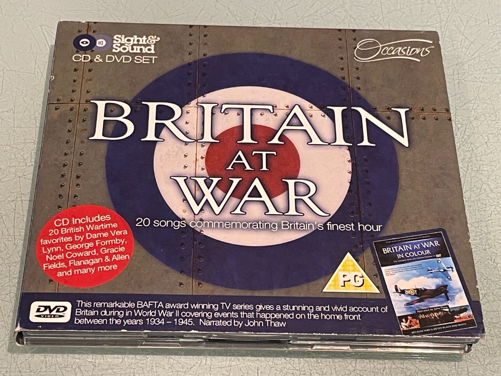 Britain at War - CD & DVD - 2000 WEA - Previously Unseen Colour Footage