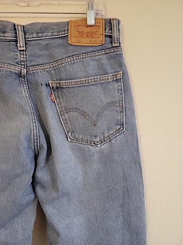 🤘Vtg Levis 550 Jeans Mens 34x30 Blue Relaxed Fit Light Washed! Nice Condition🤘 - Picture 17 of 24