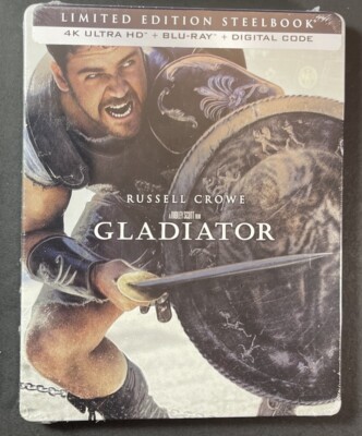 Gladiator [ Limited Edition STEELBOOK ] (4K Ultra HD + Blu-ray) NEW