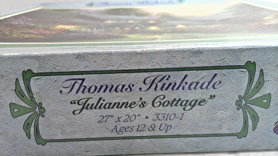 Thomas Kinkade Julianne’s Cottage 1000 Piece Puzzle New Sealed 1996 - Image 4 of 4