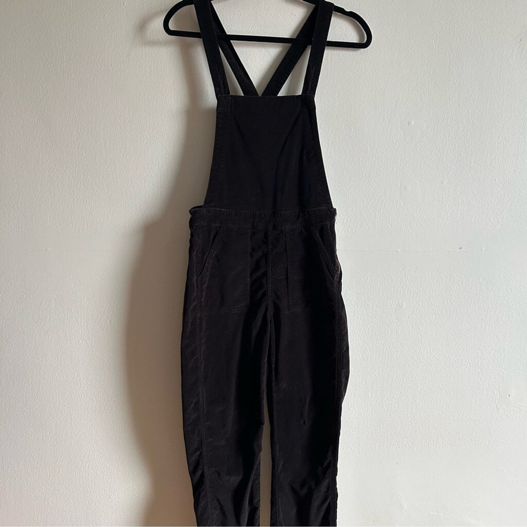 Madewell Size S Velvet Black Casual Skinny Jumpsuit Overalls image 2