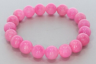  Mashan Jade rosa 10mm Kugel Schmuck Edelstein Armband 10S219 - individuelle Grö