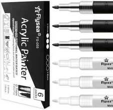 Fabric Markers Permanent Pens Paint Clothing Textile Dye T-Shirt Shoes DIY Set