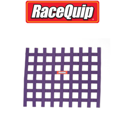 RaceQuip 721055 Ribbon Style Race Car Window Net; Purple 18 H X 24 W