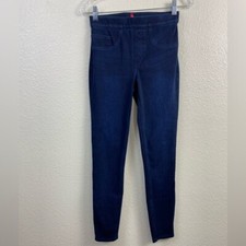 SPANX Blue Pull on Skinny Jeggings Pants Womens Size XS Jeans Stretch Classic