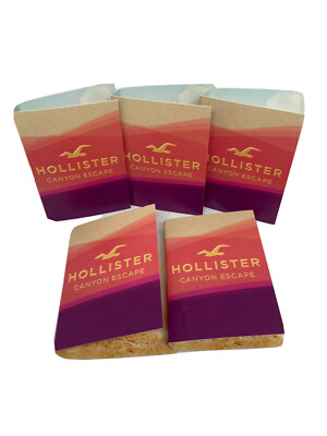 Lot of 5 Hollister Canyon Escape 0.06 oz 2 ml EDP Spray Mini Travel Sample Vial