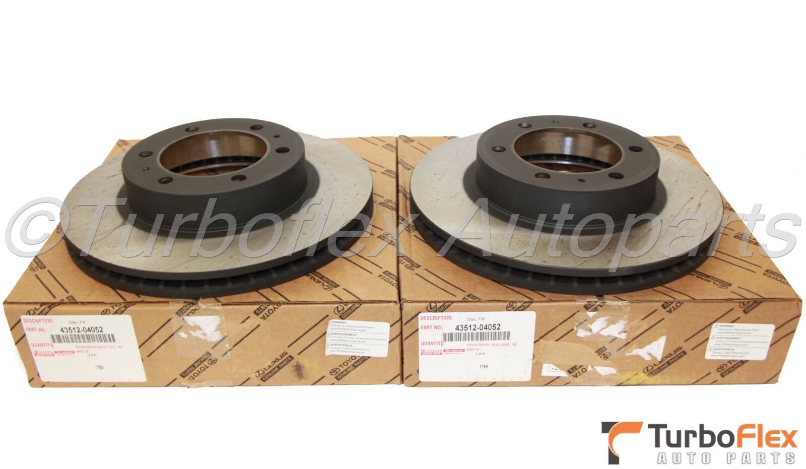 Toyota 20052021 Front Rotors Genuine OEM 4351204052 IN STOCK