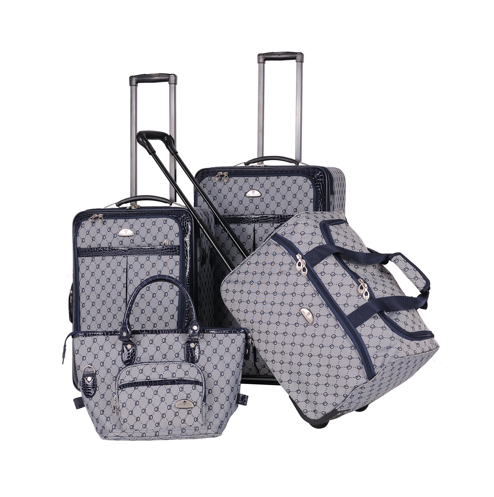 American Flyer Luggage Signature 4 Piece Set, Navy, One Size
