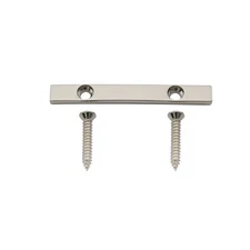 Musiclily Pro Nickel 45mm Brass String Tree Guide Retainer Bar For 5 String Bass