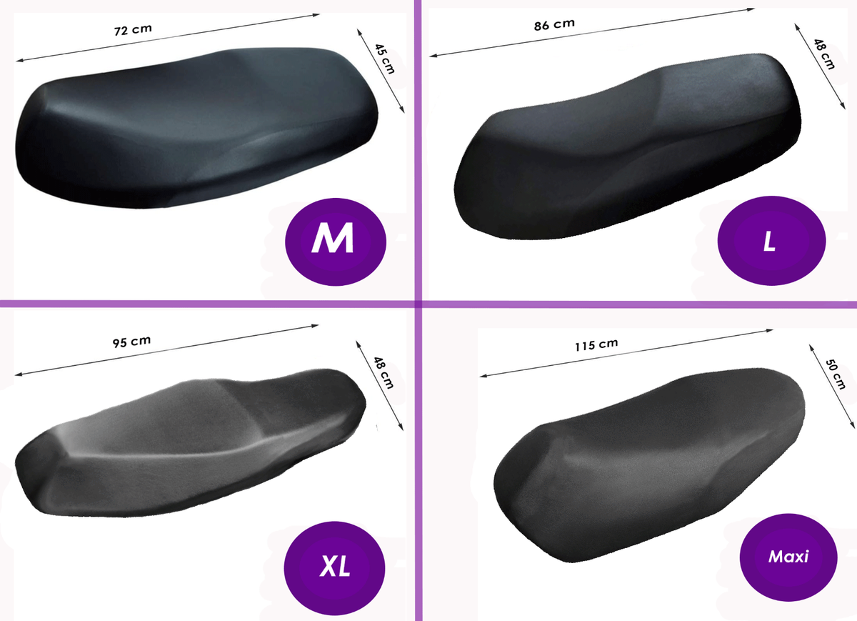 Coprisella Universale Per Moto E Scooter - Impermeabile In PU - Taglia Maxi 115x50 Cm