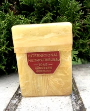 WW2 Nuremberg Germany Military Tribunal Celluloid Cigarette Case US 1st Infantry