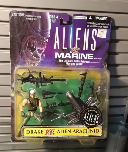 Aliens vs Marines Drake Vintage 90er Spielzeug Film Action Figur Set Selten Predator