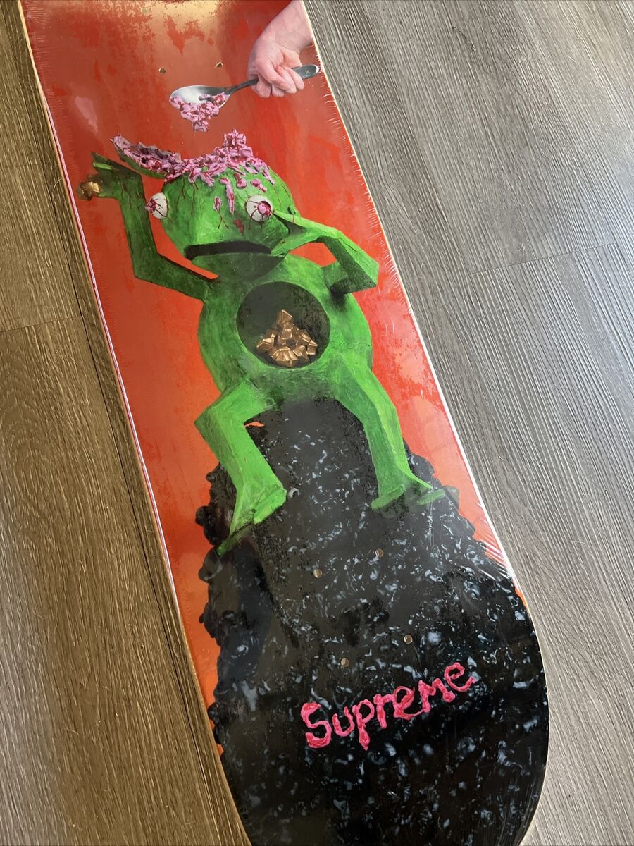 New Supreme Mike Hill Brains Skateboard Deck Artist Box Logo New Supreme Mike Hill Brains Skateboard Deck Artist Box Logo