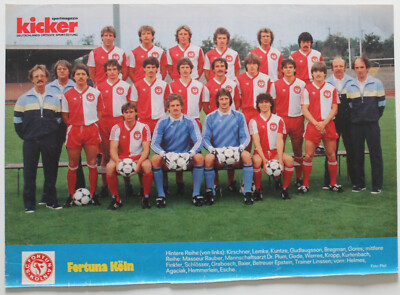 Fußball Poster Fortuna Köln (1984/1985) 2. Bundesliga