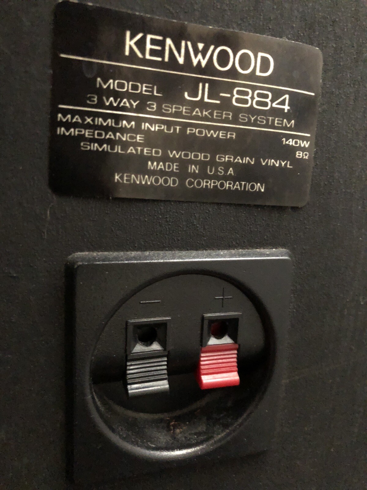 kenwood jl 884 speakers