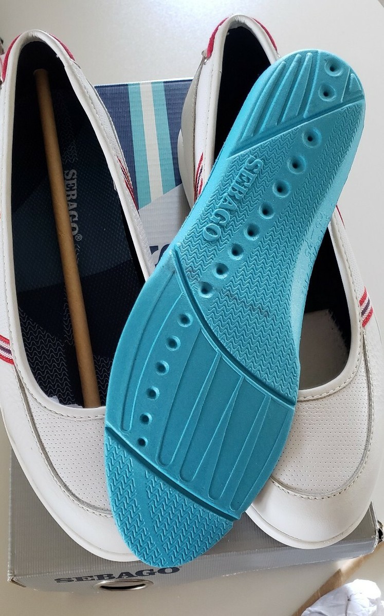 Chaussures Bateau Femme Sebago Calypso Skimmer - Blanc - Pointure 7M - Neuf Avec Boîte