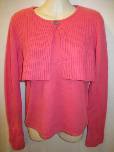 Lauren Hansen 100% Cashmere coral Pink 