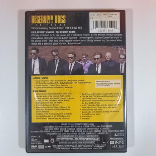 Reservoir Dogs Ten Years Special Edition 2 Disc Set DVD 1991 Complete W/ Sleeve - Picture 7 of 11