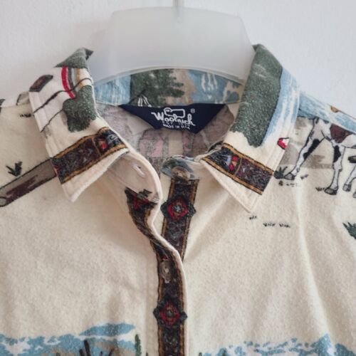 Vintage Woolrich Women's Flannel Shirt Western Native American Long Sleeve - Picture 4 of 9
