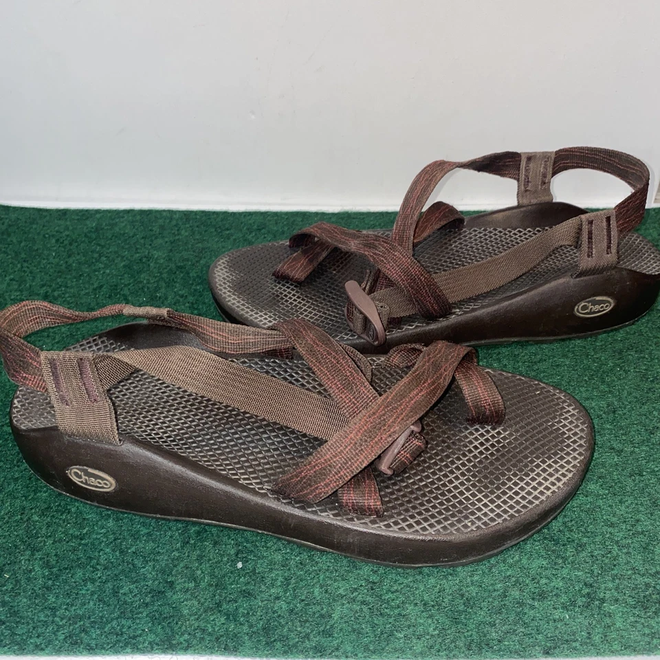 NICE Chaco Mens Brown Classic Strapped Sandals With Toe  Size 11 EUC - Image 3 of 4