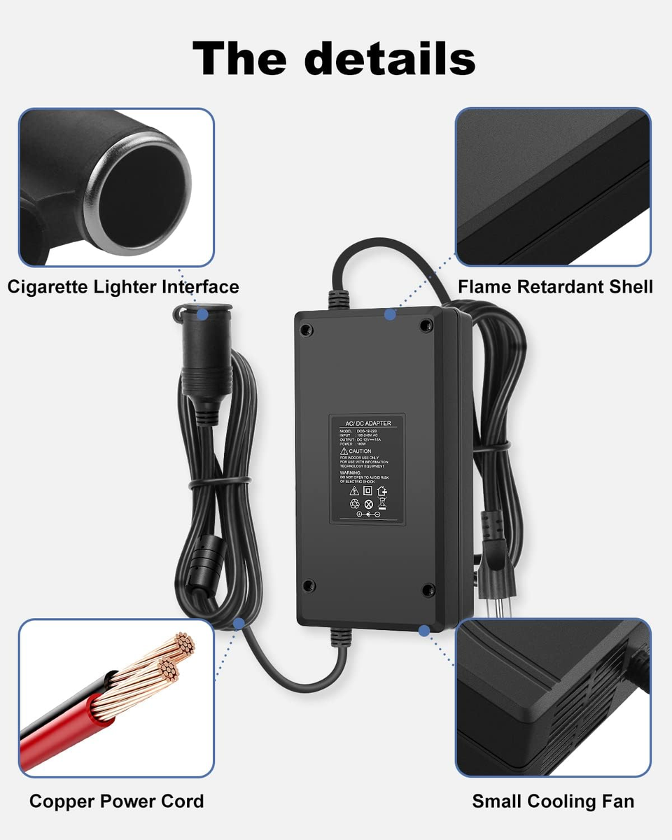 12V 15A 180W DC Power Supply 110V AC to DC Converter 12 Volt 15