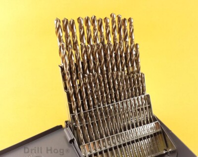 Drill Hog® 115 Pz Set Punte Trapano Numero Lettera Niobio Nb41 Garanzia - Foto 12