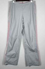 Vtg Nike Womens Y2K Windbreaker Track Pants Jogger White/Pink Size Large 12-14 