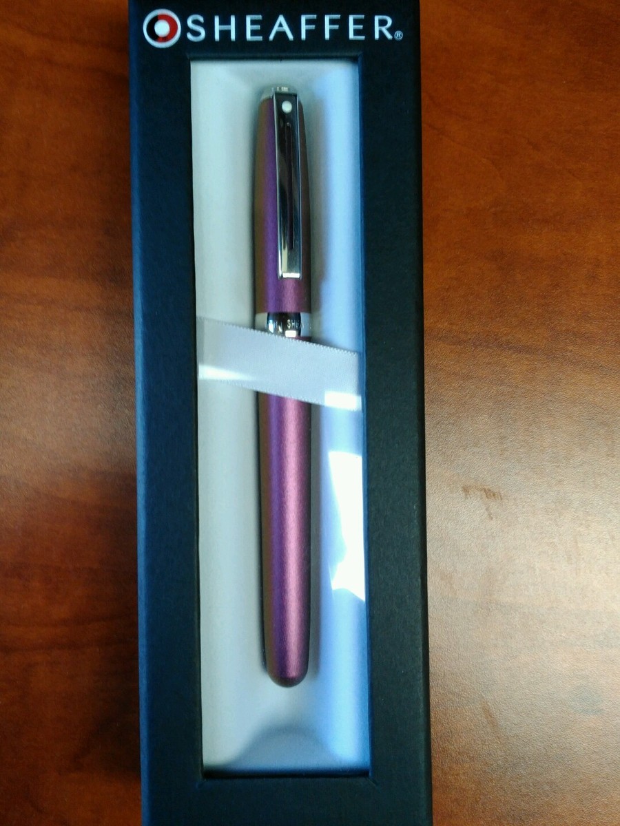 Sheaffer Prelude Rollerball Pen Brushed Pink with Chrome Trim | eBay