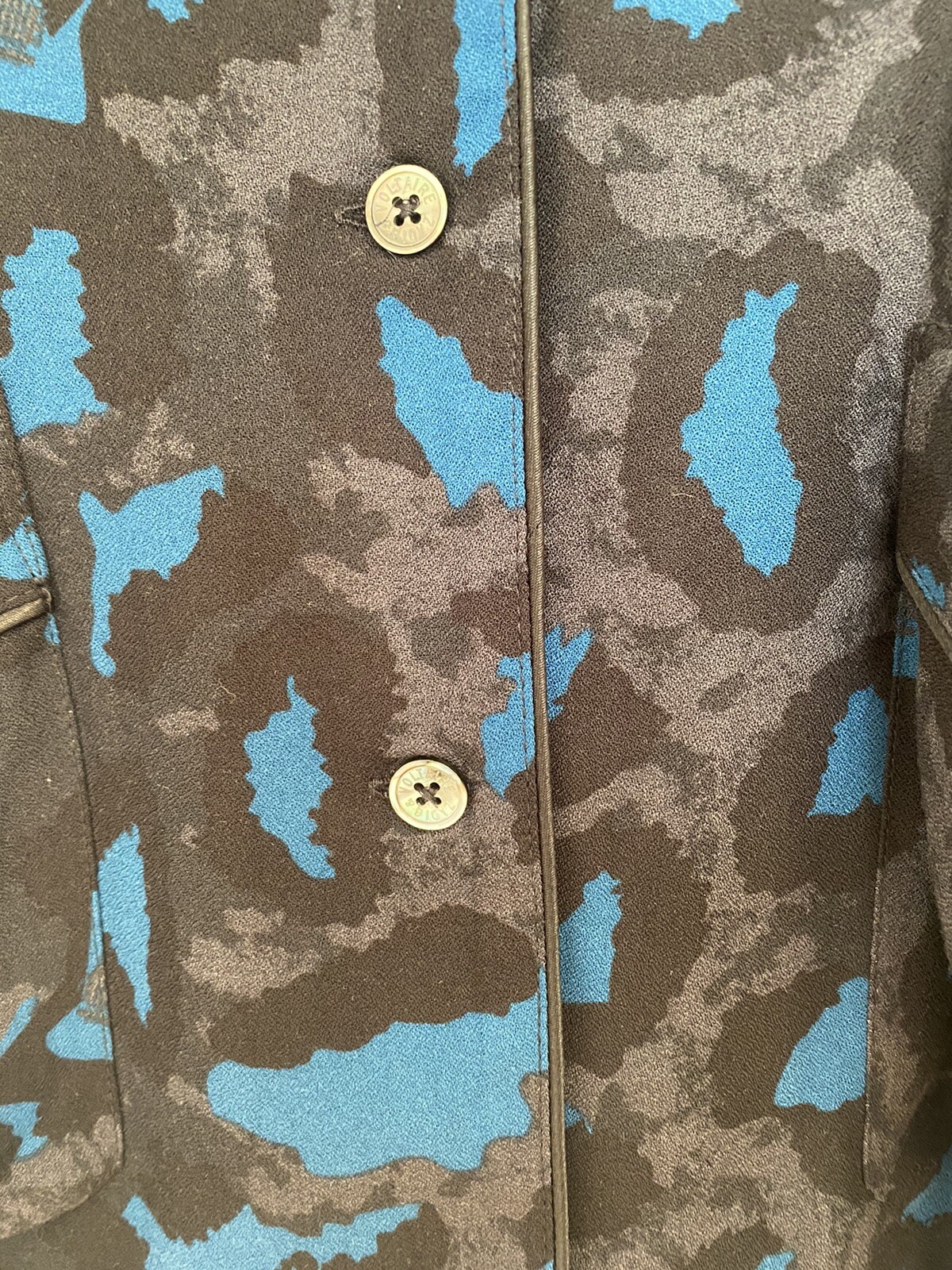 Zadig & Voltaire Tradis Leo Shirt Pyjama Style Small Black/Green RRP £215 image 5