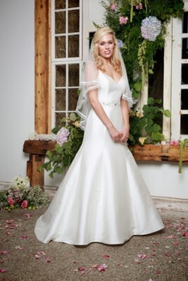 Amanda Wyatt mikado wedding dress 14 UK
